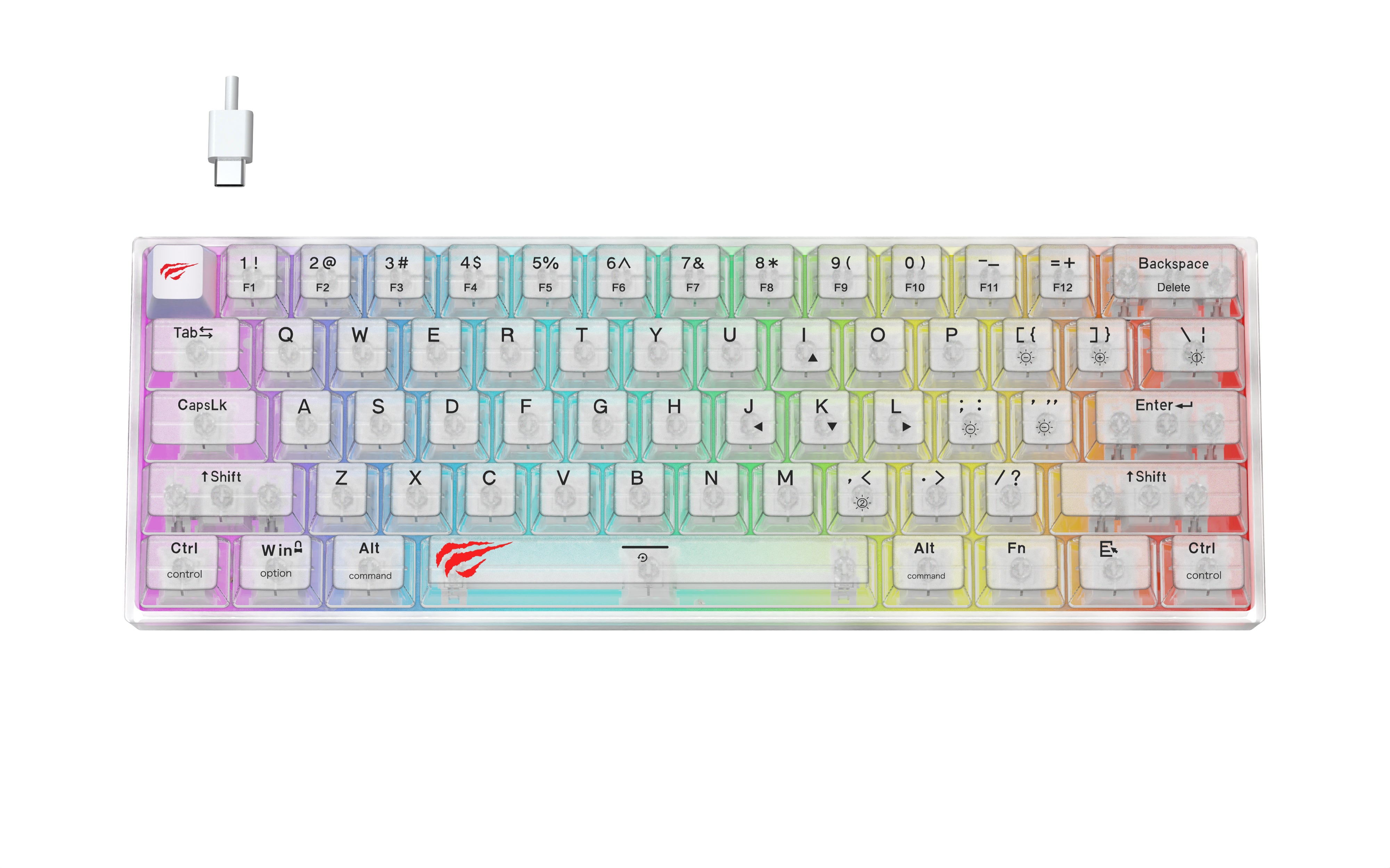 Havit KB877L Transparent Gaming Keyboard