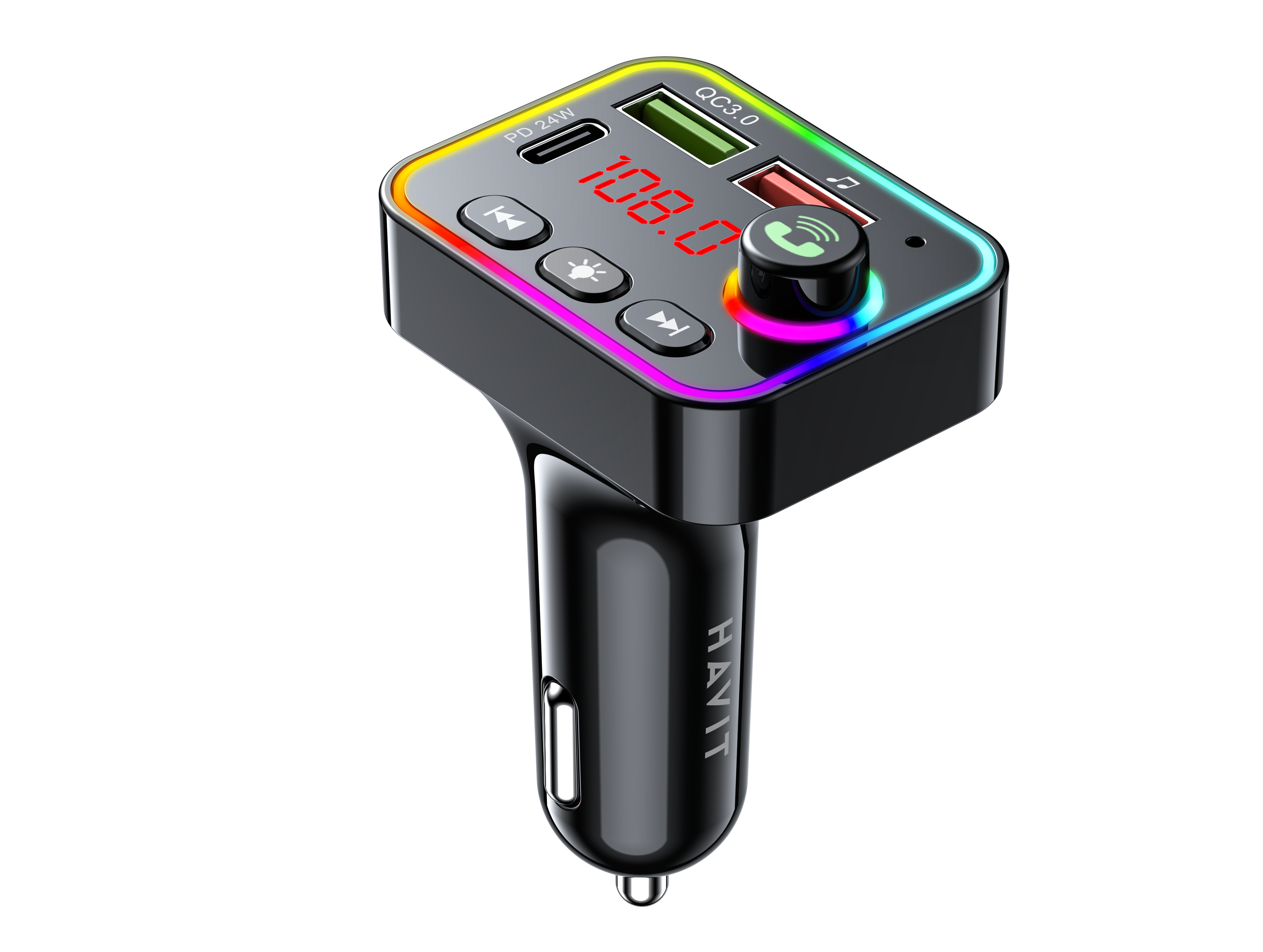 HAVIT FM819BT FM Transmitter RGB